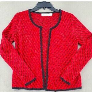 NWT Red and Black Ladies Cardigan